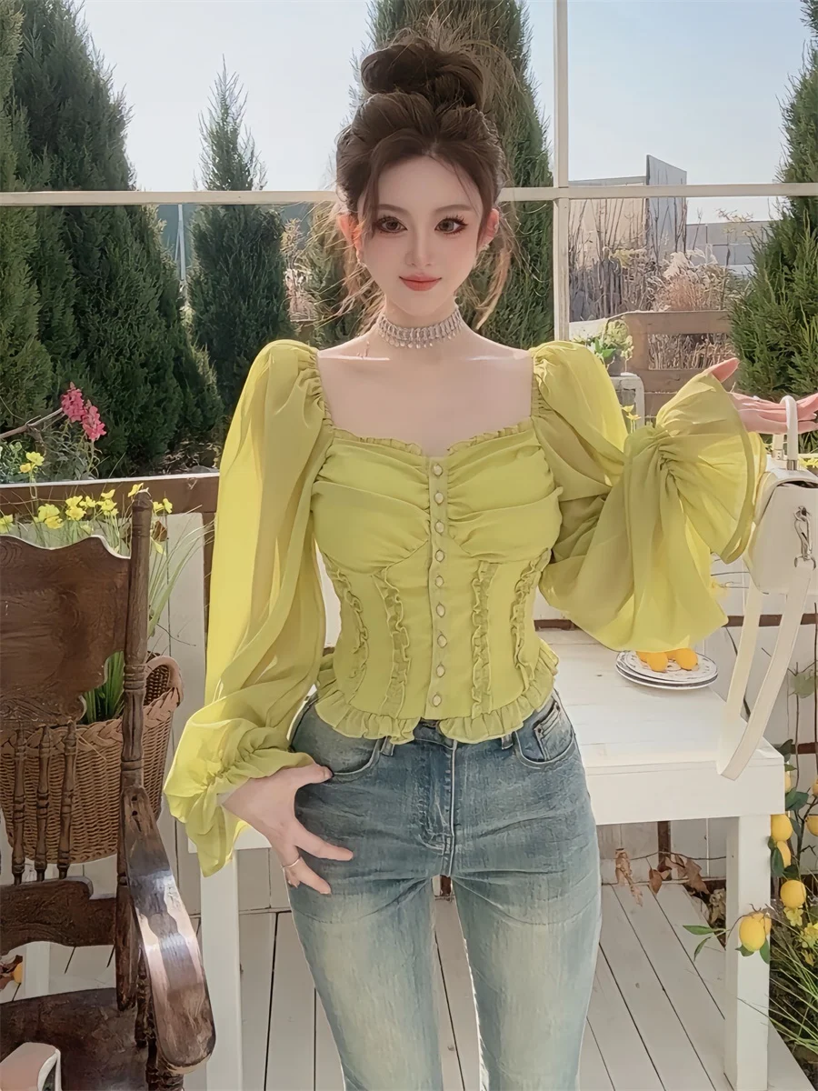 Spring Pure Desire Long Sleeve One Shoulder Shirt Women's Slim Fit Short Style Beautiful Pleated Commute Style Korean Ve...
Spring Pure Desire Long Sleeve One Shoulder Shirt Women's Slim Fit Short Style Beautiful Pleated Commute Style Korean Ve...