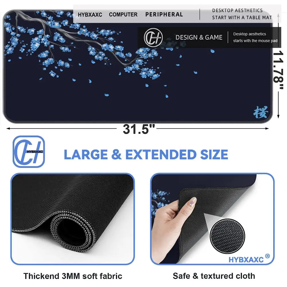 HYBXAXC Japanese Cherry Blossom Mouse Pad, Large Extended Desk Mat with Smooth Surface for PC & Laptop
HYBXAXC Japanese Cherry Blossom Mouse Pad, Large Extended Desk Mat with Smooth Surface for PC & Laptop