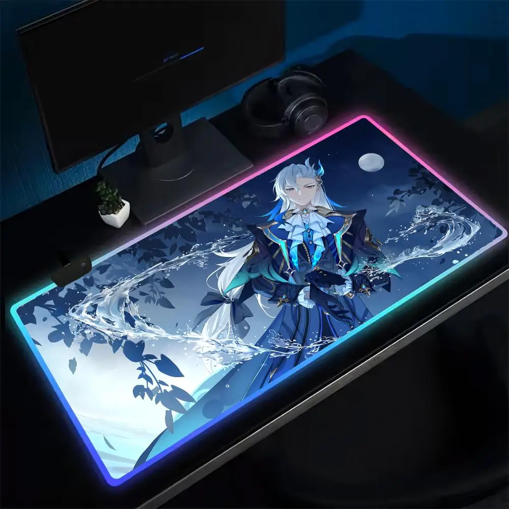 Game Genshin Neuvillette Mouse Pad Anime Gaming Mouse Pad LED Table Pads Backlit Rubber Desktop XXL RGB Desk Mats
Game Genshin Neuvillette Mouse Pad Anime Gaming Mouse Pad LED Table Pads Backlit Rubber Desktop XXL RGB Desk Mats