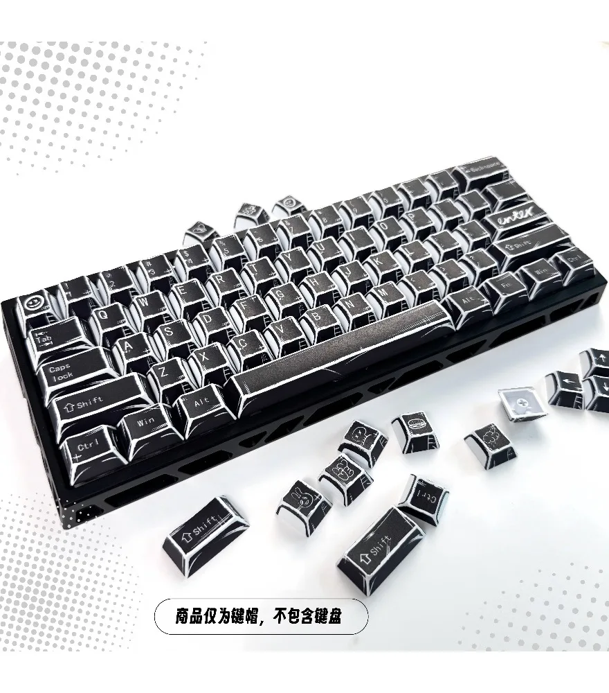Black original factory height PBT keycap five-sided hot sublimation e-sports customized personality full set
Black original factory height PBT keycap five-sided hot sublimation e-sports customized personality full set