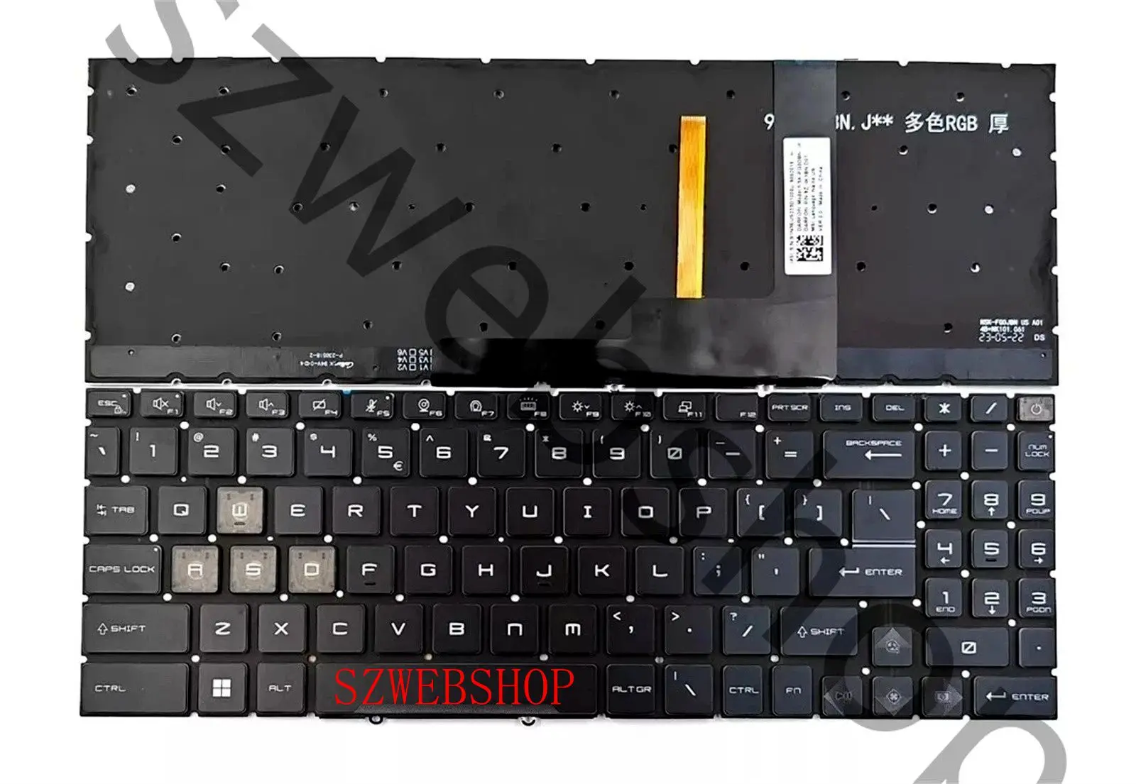 Новый ноутбук для MSI Katana A15 AI B8VE A17 AI B8VE B8VF B8VG MS-1585 клавиатура RGB с подсветкой США
Новый ноутбук для MSI Katana A15 AI B8VE A17 AI B8VE B8VF B8VG MS-1585 клавиатура RGB с подсветкой США