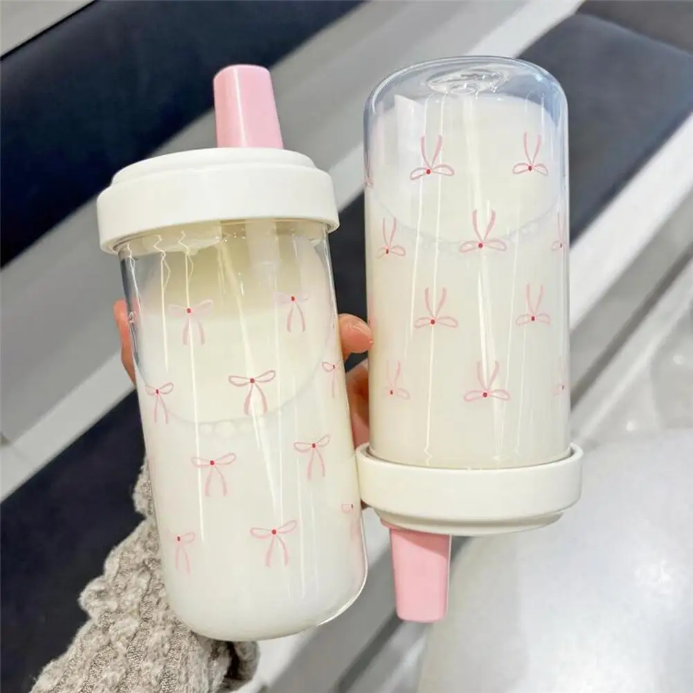 500/700ML Pink Bow Straw Water Bottle With Lid Cute Coffee Bubble Milk Tea Plastic Cup For Outdoor School Drinking Water Bo T0S6
500/700ML Pink Bow Straw Water Bottle With Lid Cute Coffee Bubble Milk Tea Plastic Cup For Outdoor School Drinking Water Bo T0S6