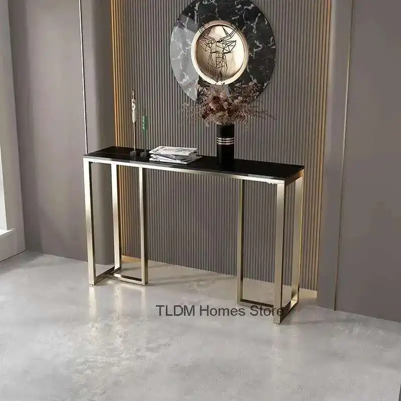 Nordic Rock Slab Console Tables for Hallway Household Entry Console Table Light Luxury Wrought Iron Hotel Corridor Hallway Table
Nordic Rock Slab Console Tables for Hallway Household Entry Console Table Light Luxury Wrought Iron Hotel Corridor Hallway Table