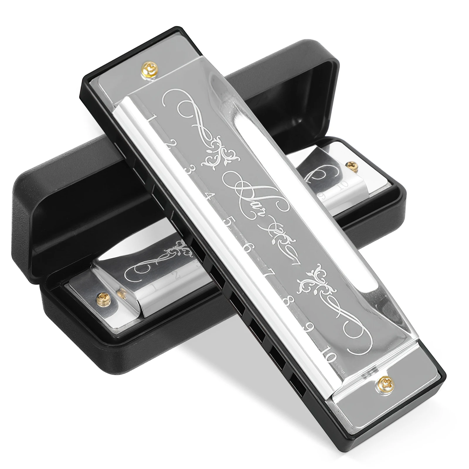 10pcs Harmonica for Kids Adults Portable Metal ABS 20 Tone C Key Musical Instrument Pocket Small Mouth
10pcs Harmonica for Kids Adults Portable Metal ABS 20 Tone C Key Musical Instrument Pocket Small Mouth