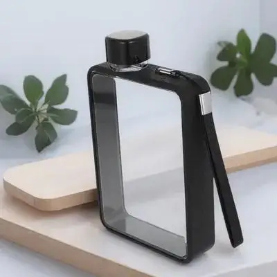 1pc Premium Portable Flat Water Bottle Leak-Proof Durable PC Material Compact Sports Fitness Travel Outdoor School Use Black
1pc Premium Portable Flat Water Bottle Leak-Proof Durable PC Material Compact Sports Fitness Travel Outdoor School Use Black