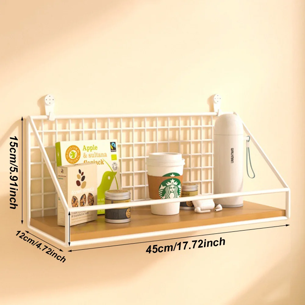 Heavy-duty White Iron Wall-mounted Storage Rack Basket - Rustproof Farmhouse Modern Design Storage Rack, Space-saving
Heavy-duty White Iron Wall-mounted Storage Rack Basket - Rustproof Farmhouse Modern Design Storage Rack, Space-saving