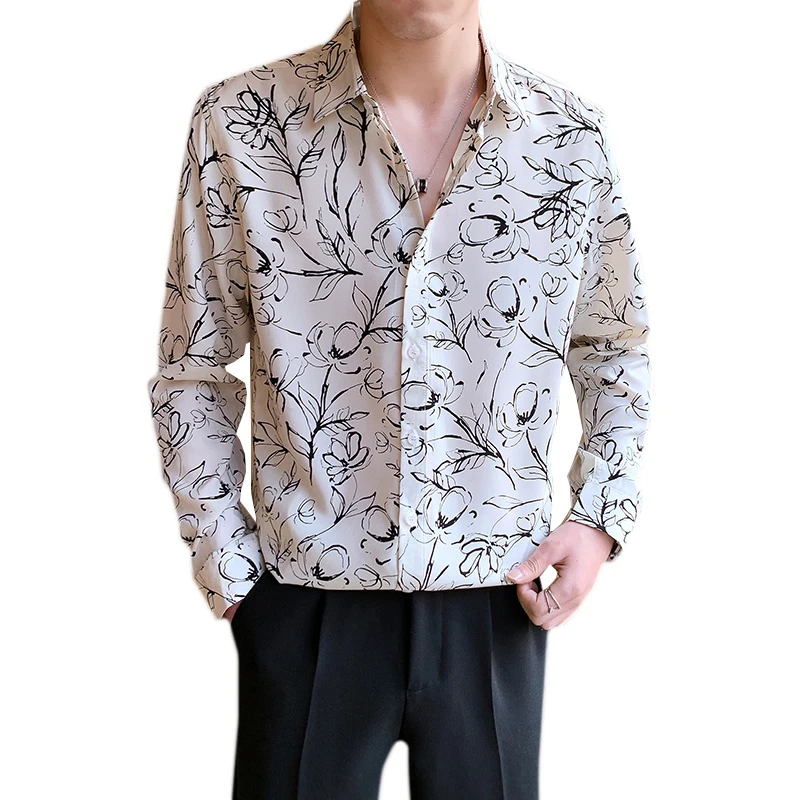 Men Fashion Floral Shirt Stylish - Long Sleeve Casual Top Lightweight Urban Commuter Wear Streetwear Printed Button Down Shirt
Men Fashion Floral Shirt Stylish - Long Sleeve Casual Top Lightweight Urban Commuter Wear Streetwear Printed Button Down Shirt
