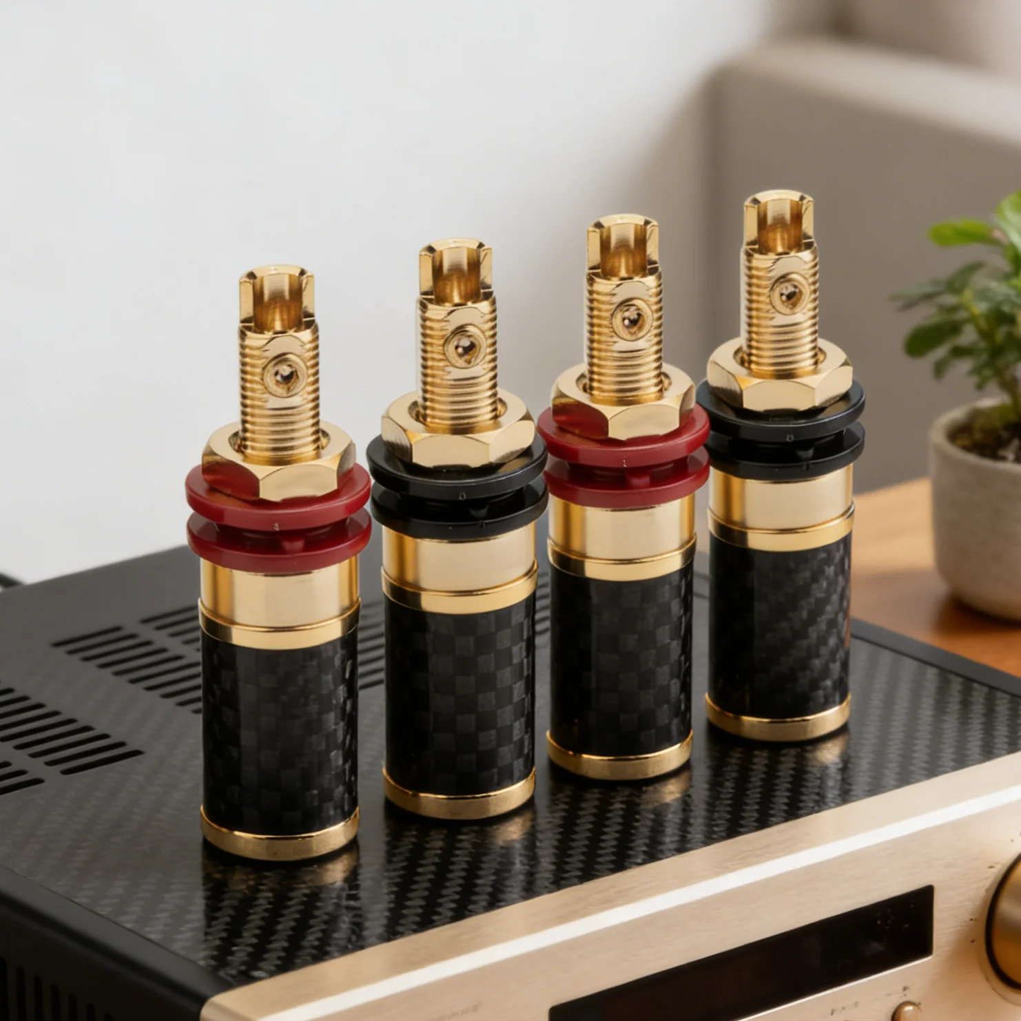4/8pcs binding post Carbon Fiber Terminal Connectors Banana Plug Binding Post Welding Copper Speaker Amplifier Terminal for 4mm
4/8pcs binding post Carbon Fiber Terminal Connectors Banana Plug Binding Post Welding Copper Speaker Amplifier Terminal for 4mm