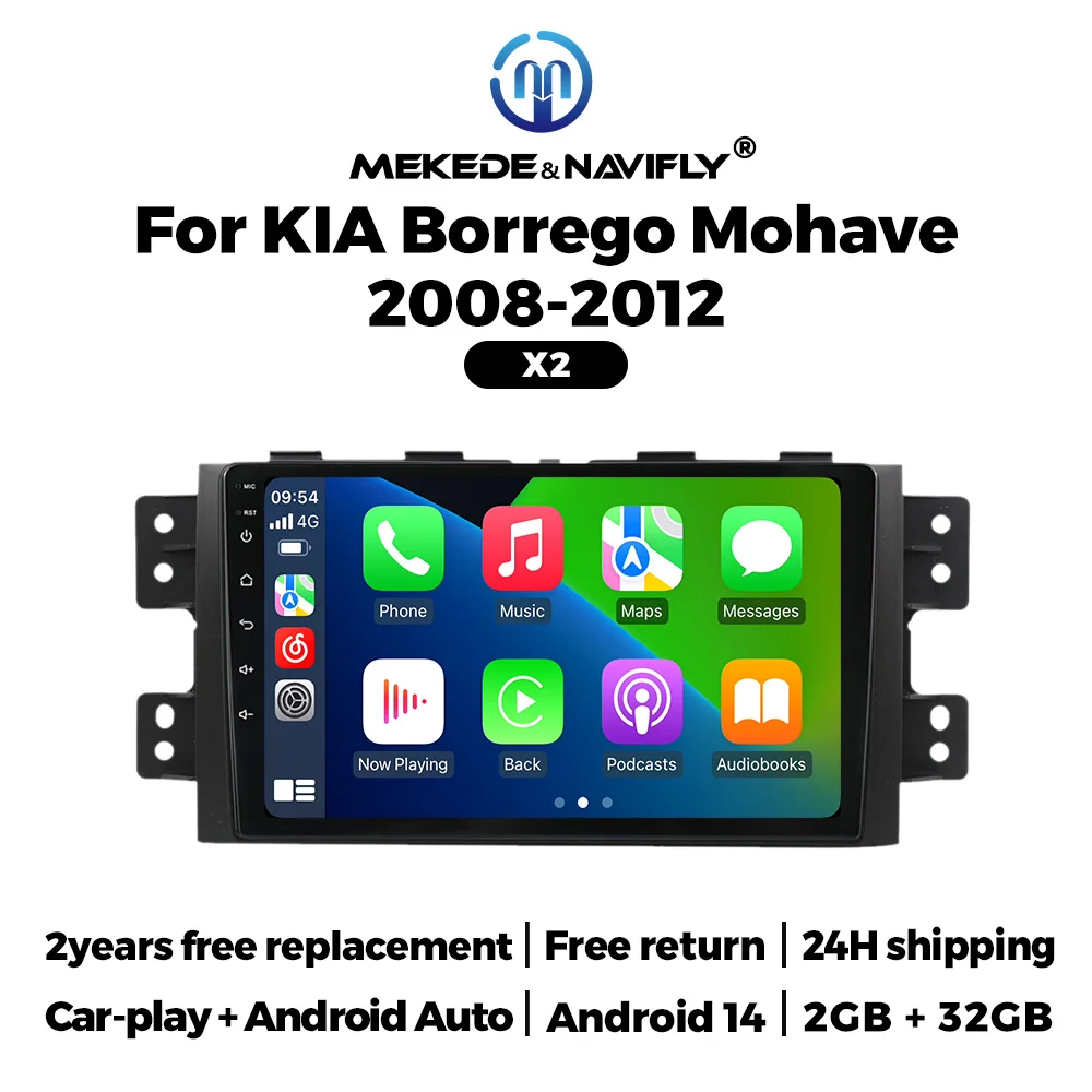 NaviFly 9inch Android 14 Car Radio Wireless Carplay Auto For Kia Borrego Mohave 2008-2012 Multimedia Player GPS Navigaiton FM BT
NaviFly 9inch Android 14 Car Radio Wireless Carplay Auto For Kia Borrego Mohave 2008-2012 Multimedia Player GPS Navigaiton FM BT