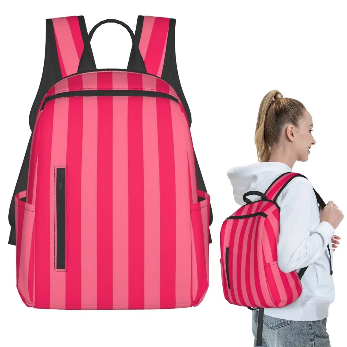 Bold Vivid Vetical Stripped Pattern Backpack Student BookBag Children School Bag Computer Shoulder Bags Men Women
Bold Vivid Vetical Stripped Pattern Backpack Student BookBag Children School Bag Computer Shoulder Bags Men Women