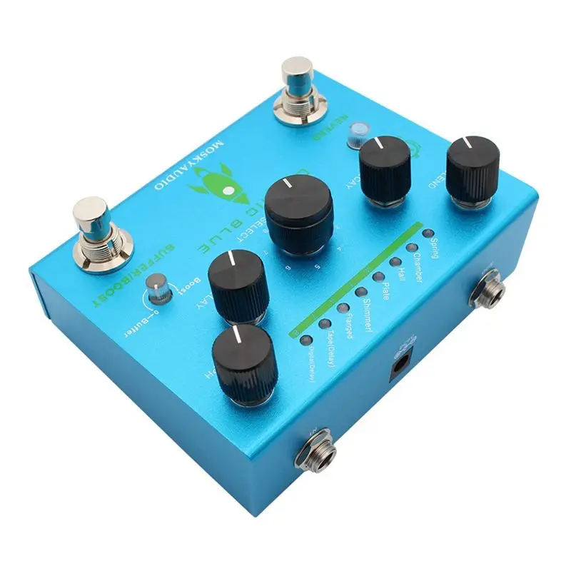 A61P MOSKYAUDIO COSMIC BLUE Guitar Bass Effects Pedal Reverb 8 Models Function Guitar Bass Effects Processor Accessories
A61P MOSKYAUDIO COSMIC BLUE Guitar Bass Effects Pedal Reverb 8 Models Function Guitar Bass Effects Processor Accessories