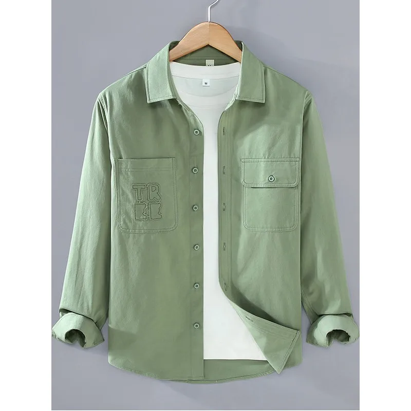 Повседневная свободная рубашка с длинным рукавом из хлопка в стиле пэчворк, мужская модная рабочая одежда, осенняя новинка, стильная трендовая рубашка-куртка, верхняя одежда
Повседневная свободная рубашка с длинным рукавом из хлопка в стиле пэчворк, мужская модная рабочая одежда, осенняя новинка, стильная трендовая рубашка-куртка, верхняя одежда