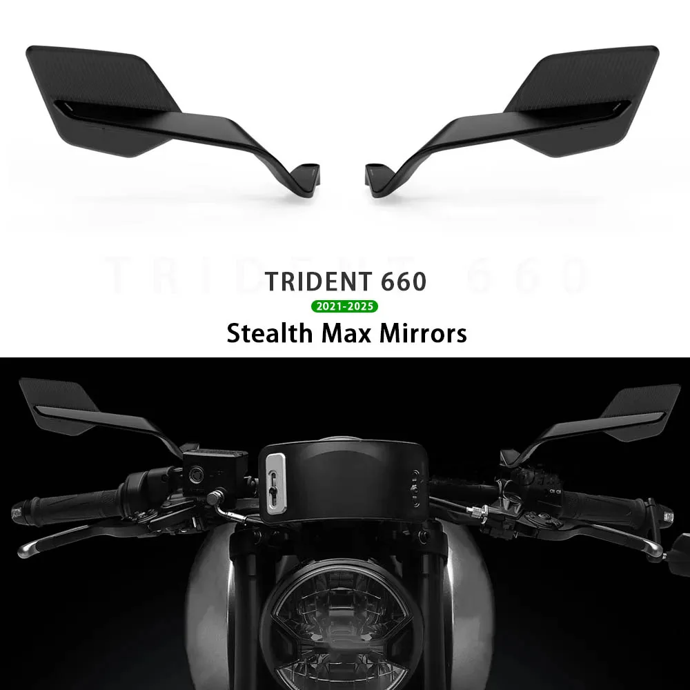 For TRIDENT Trident 660 2021-2025 Mirrors Stealth Max Trident660 Wing Mirrors Sports Winglets Mirror Adjustable Mirrors
For TRIDENT Trident 660 2021-2025 Mirrors Stealth Max Trident660 Wing Mirrors Sports Winglets Mirror Adjustable Mirrors