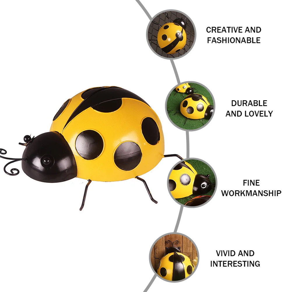 3Pcs Simulation Ladybug Decors Hard Iron Material Refreshing Creative Gift Friends Garden House Tabletop Decoration 
3Pcs Simulation Ladybug Decors Hard Iron Material Refreshing Creative Gift Friends Garden House Tabletop Decoration