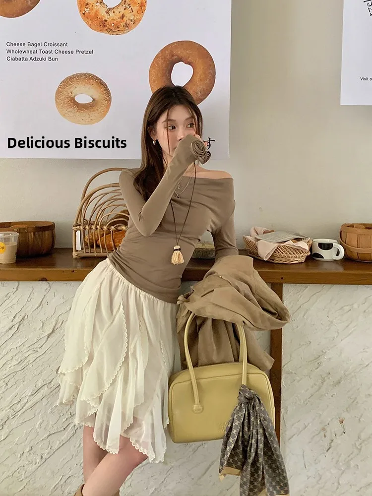 Spring 2025 Korean Sle f Skirt Lace Splicing Irregular Women's ort Cake Skirt Midi Skirt Bicolor A-Line Skirt
Spring 2025 Korean Sle f Skirt Lace Splicing Irregular Women's ort Cake Skirt Midi Skirt Bicolor A-Line Skirt