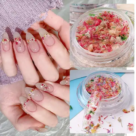 Nail Art DIY Decoraties Gedroogde bloemdecoraties voor nagels Art Flower Schoonheidssalon Decor