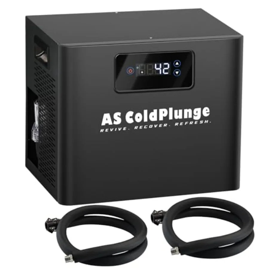 Ice Bath Water Chiller for Cold Plunge Tubs, 1/3 HP Cold Plunge Chiller with Built-in Filter Pump, Submersible Pump, Insulated
Ice Bath Water Chiller for Cold Plunge Tubs, 1/3 HP Cold Plunge Chiller with Built-in Filter Pump, Submersible Pump, Insulated