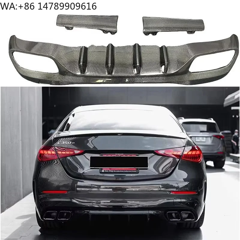 W206 C Class 63 Style Carbon Fiber Rear Diffuser Rear Bumper Lip for W206 C Class C200 C260 C43
W206 C Class 63 Style Carbon Fiber Rear Diffuser Rear Bumper Lip for W206 C Class C200 C260 C43