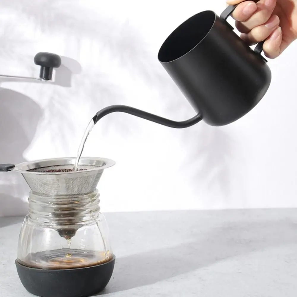 Long Narrow Spout Hand-poured Coffee Pot Cafe Stainless Steel Stainless Steel Coffee Pot Fashion Design Ergonomic Handle
Long Narrow Spout Hand-poured Coffee Pot Cafe Stainless Steel Stainless Steel Coffee Pot Fashion Design Ergonomic Handle