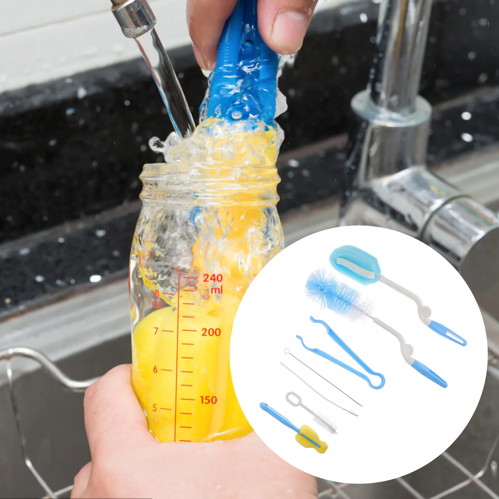 1Set Straw Cleaning Brush Set Nylon Bristles for Baby Bottles Pacifiers Easy Clean Thin Design Sturdy Flexible Non Scratch Home
1Set Straw Cleaning Brush Set Nylon Bristles for Baby Bottles Pacifiers Easy Clean Thin Design Sturdy Flexible Non Scratch Home