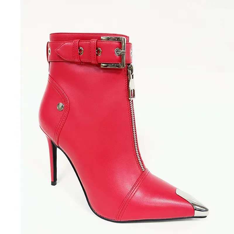 2024New metal pointed stiletto heel ultra-high heel fashion boots fashion sexy plus size short tube women's boots
2024New metal pointed stiletto heel ultra-high heel fashion boots fashion sexy plus size short tube women's boots