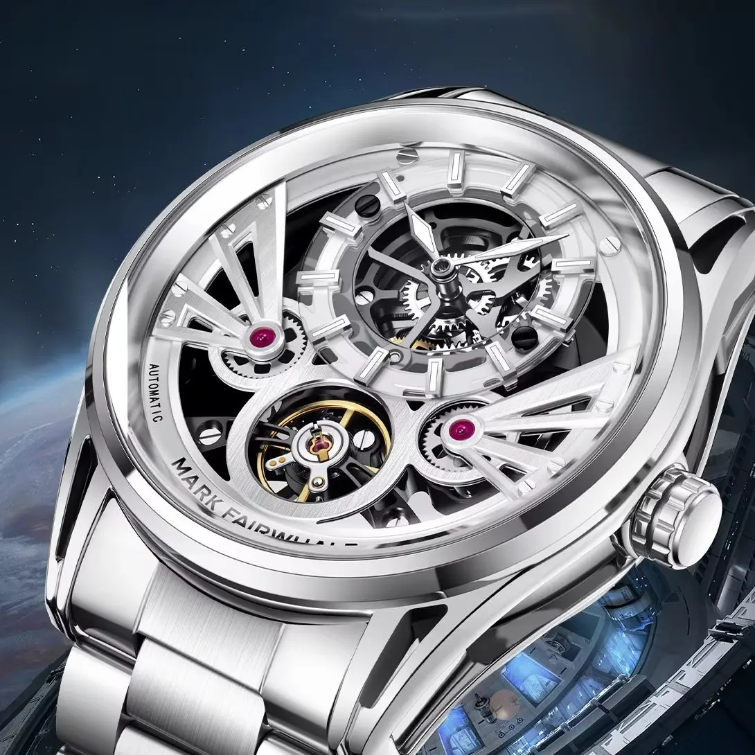 Mark Fairwhale Luxury Skeleton Dial Men's Automatic Mechanical Wristwatch Waterproof Business Watches for man reloj hombre
Mark Fairwhale Luxury Skeleton Dial Men's Automatic Mechanical Wristwatch Waterproof Business Watches for man reloj hombre