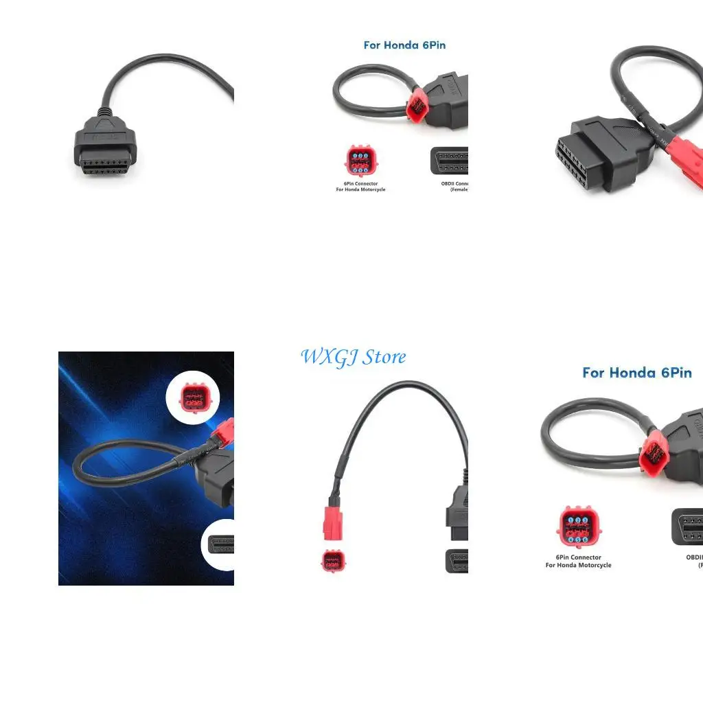 37JE 16 Pin to 6 Pin OBD2 Connector Diagnostic Tool Adapter Cable for Motorcycles ATV
37JE 16 Pin to 6 Pin OBD2 Connector Diagnostic Tool Adapter Cable for Motorcycles ATV