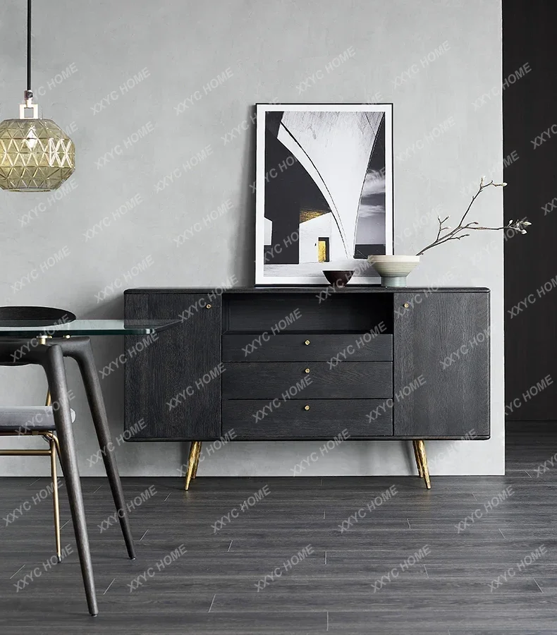 XX Solid Wood Sideboard Light Luxury Oak Living Room Locker Modern Minimalist Black Tea Cabinet
XX Solid Wood Sideboard Light Luxury Oak Living Room Locker Modern Minimalist Black Tea Cabinet