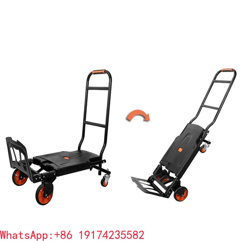 -Silent 130kgs Folding Portable 2 In 1 Luggage Cart Wheel Foldable Trolley Retractable Handle Platform Hand Truck ZH130-FHT
-Silent 130kgs Folding Portable 2 In 1 Luggage Cart Wheel Foldable Trolley Retractable Handle Platform Hand Truck ZH130-FHT