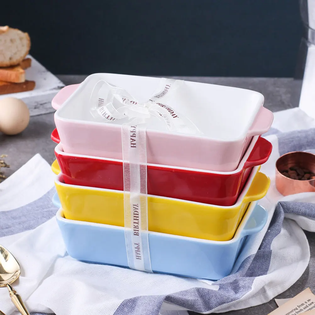 Прямоугольный керамический противень для выпечки, для духовки и микроволновой печи, желтый, средней толщины, легко моется
Прямоугольный керамический противень для выпечки, для духовки и микроволновой печи, желтый, средней толщины, легко моется