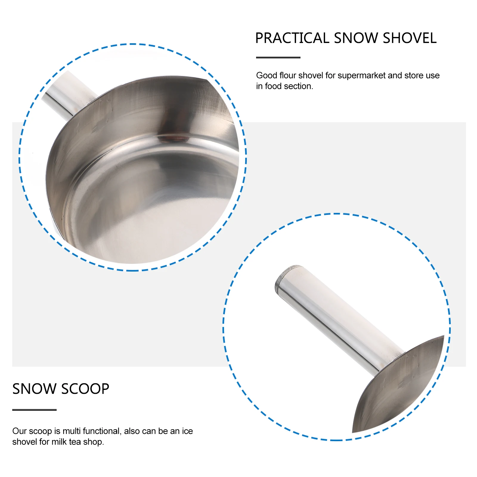 Stainless Steel Flat Bottom Ice Scoop Lightweight Multi Functional Food Grain Snow Shovel Easy Clean Smooth Surface For
Stainless Steel Flat Bottom Ice Scoop Lightweight Multi Functional Food Grain Snow Shovel Easy Clean Smooth Surface For