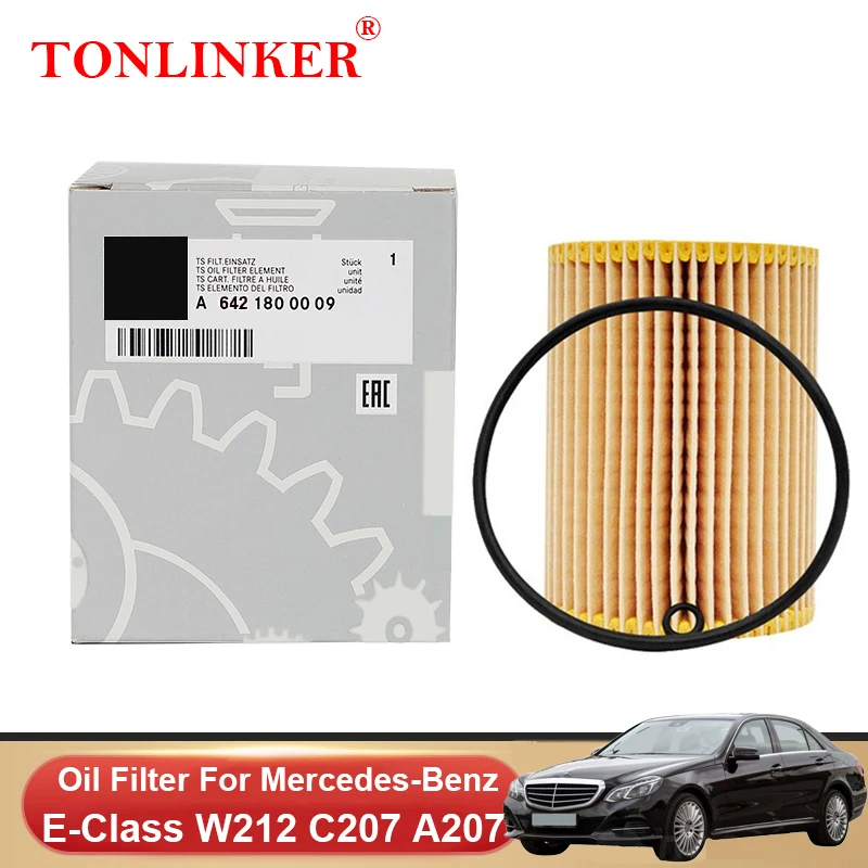 TONLINKER Oil Filter A6421800009 For Mercedes Benz E Class W212 A207 C207 S212 2009-2017 E350 BlueTEC E350CDI 4MATIC OM642 3.0L
TONLINKER Oil Filter A6421800009 For Mercedes Benz E Class W212 A207 C207 S212 2009-2017 E350 BlueTEC E350CDI 4MATIC OM642 3.0L