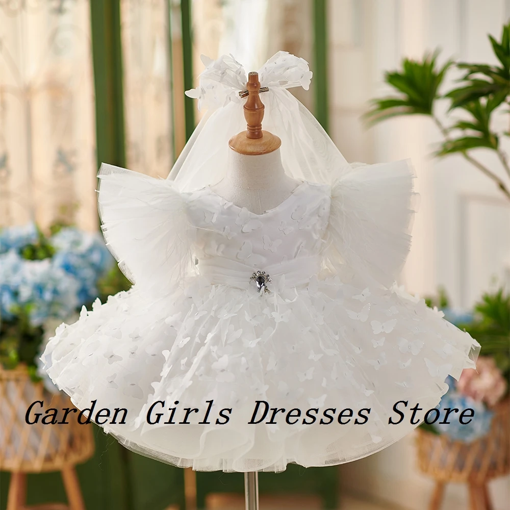 White Scoop Flower Girls Dresses with Soft Tulle A Line Soft Tulle Christmas Dresses for Princess Crystal فستان عيد الميلاد 2025
White Scoop Flower Girls Dresses with Soft Tulle A Line Soft Tulle Christmas Dresses for Princess Crystal فستان عيد الميلاد 2025