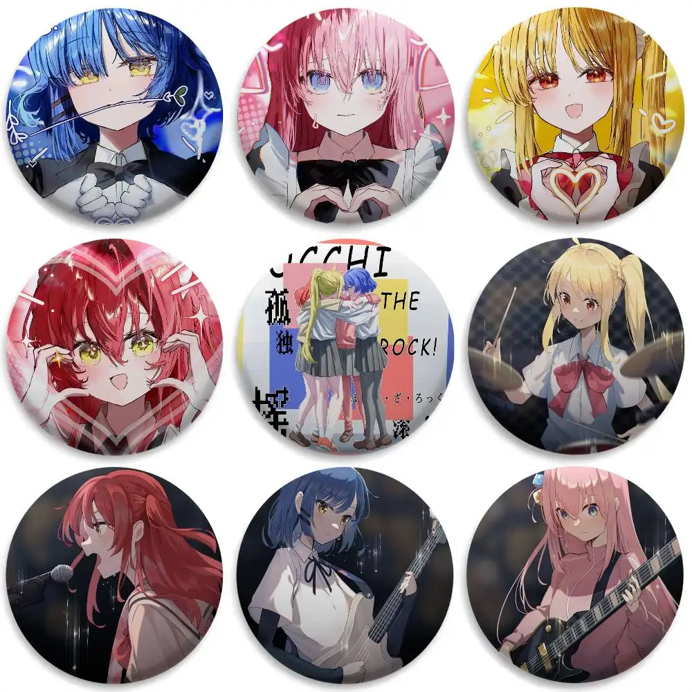 B-Bocchi The Rock Anime Badges Round Exquisite Badge Brooches Creative Pins For Clothes Hat Backpack Gift Accessories
B-Bocchi The Rock Anime Badges Round Exquisite Badge Brooches Creative Pins For Clothes Hat Backpack Gift Accessories