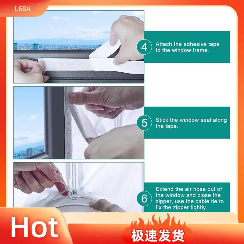 L68A 3X Portable Air Conditioner Parts-Air Conditioner Window Kit-Portable Ac Window Kit-Sliding Door Window Vent Kit
L68A 3X Portable Air Conditioner Parts-Air Conditioner Window Kit-Portable Ac Window Kit-Sliding Door Window Vent Kit