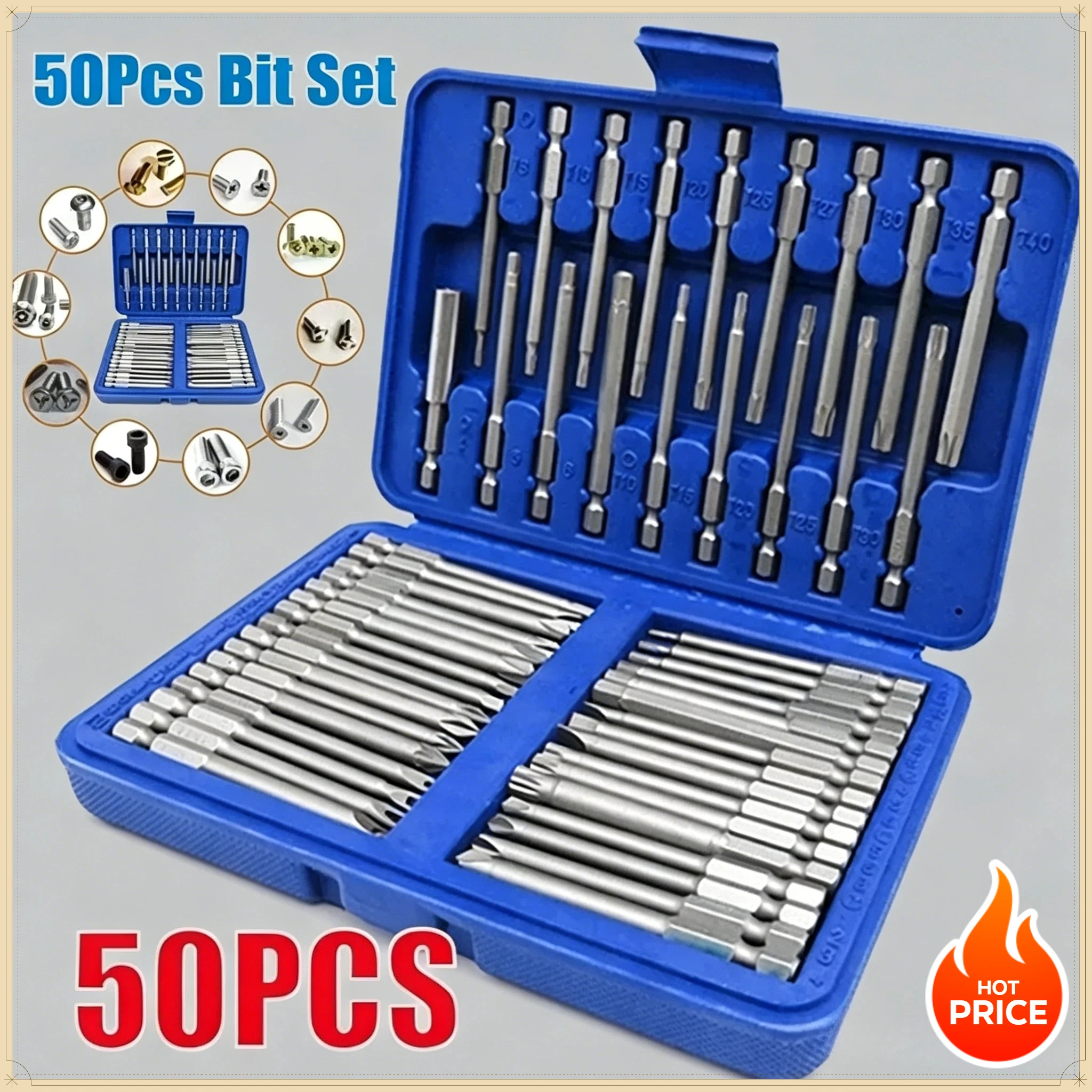 Lengthened Screwdriver Bits Set with Extension Rod, Cross Slotted Extended Batch Head, Electric Drill Power Tool Accessories
Lengthened Screwdriver Bits Set with Extension Rod, Cross Slotted Extended Batch Head, Electric Drill Power Tool Accessories
