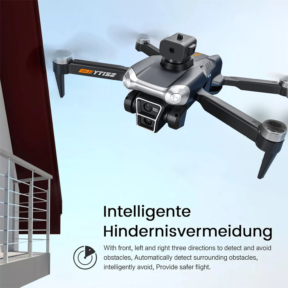 Intelligent brushless obstacle avoidance YT152, four-axis hovering in the air, and three cameras live image transmission.
Intelligent brushless obstacle avoidance YT152, four-axis hovering in the air, and three cameras live image transmission.