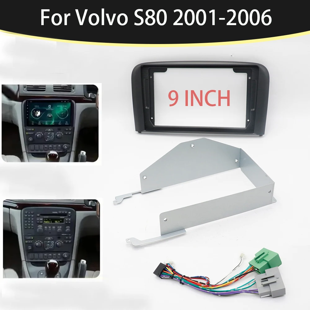 9 Inch Car Frame Fascia Adapter Canbus Box Android Radio Dash Panel Kit For Volvo S80 2001-2006
9 Inch Car Frame Fascia Adapter Canbus Box Android Radio Dash Panel Kit For Volvo S80 2001-2006