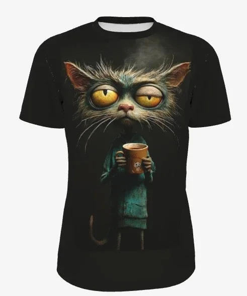 3D printing polyester fiber funny cat printing short sleeves quick-drying and breathable parent-child T-shirt boys clothes
3D printing polyester fiber funny cat printing short sleeves quick-drying and breathable parent-child T-shirt boys clothes