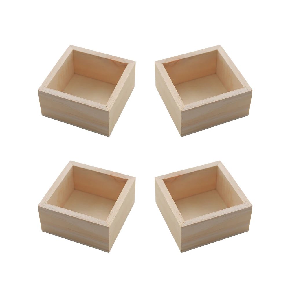 4PCS Wooden Multifunctional Storage Box Square Desktop Storage Container for Home Living Room Bedroom
4PCS Wooden Multifunctional Storage Box Square Desktop Storage Container for Home Living Room Bedroom