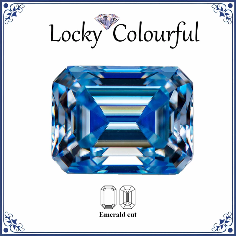 Moissanite Ice Blue Color Emerald Cut Charms Beads VVS1 for Diy Jewelry Making Necklace Earrings Materials with GRA Certificate
Moissanite Ice Blue Color Emerald Cut Charms Beads VVS1 for Diy Jewelry Making Necklace Earrings Materials with GRA Certificate