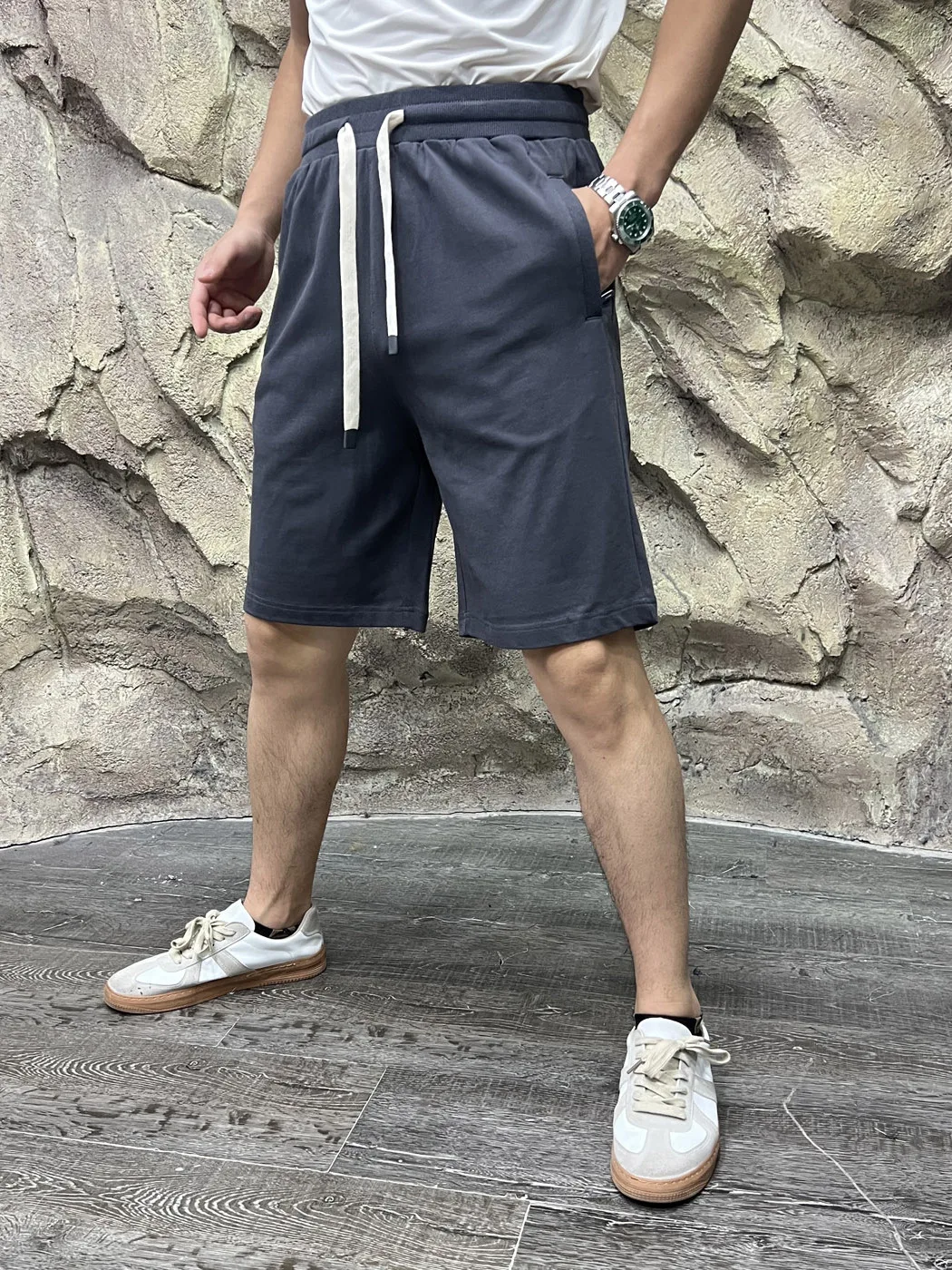 Basic Versatile Men's Knitted Pure Cotton Elastic Waist Five-Quarter Length Fashionable Color Shorts Summer Wear
Basic Versatile Men's Knitted Pure Cotton Elastic Waist Five-Quarter Length Fashionable Color Shorts Summer Wear