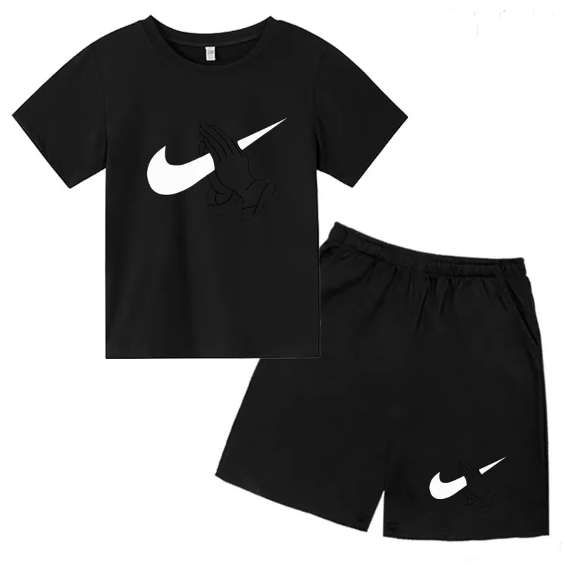 2026 Summer Children T-shirt and Shorts Set New Design for Boys and Girls Aged 3 to 12 Featuring Letter Round-neck short-sleeved
2026 Summer Children T-shirt and Shorts Set New Design for Boys and Girls Aged 3 to 12 Featuring Letter Round-neck short-sleeved