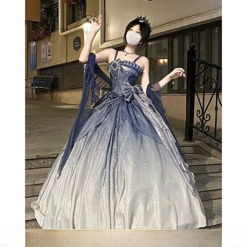 Lolita Style Single Shoulder Shawl Star River Desire Long Rectangle Gradient Pattern Women's Fashion Accessory Summer 2025
Lolita Style Single Shoulder Shawl Star River Desire Long Rectangle Gradient Pattern Women's Fashion Accessory Summer 2025