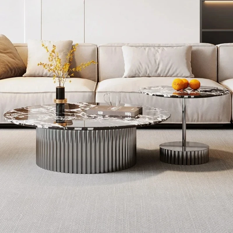 A Nordic Antique Marble Household Minimalist round Tea Table
A Nordic Antique Marble Household Minimalist round Tea Table