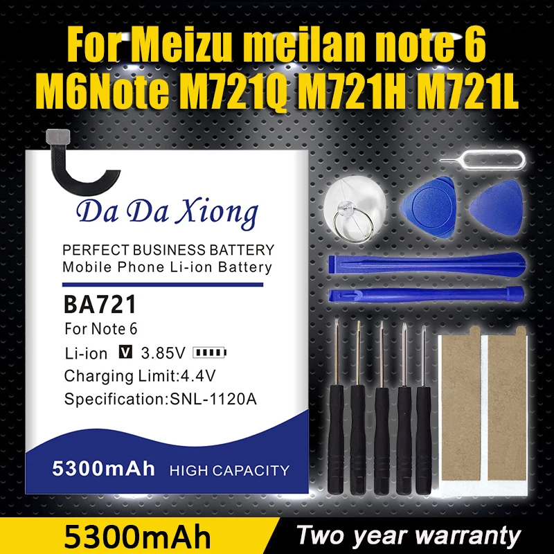 5300 мАч BA721 100% новый аккумулятор для Meizu M6 Note Note6 M721H M721L M721Q Высококачественный аккумулятор для телефона в наличии
5300 мАч BA721 100% новый аккумулятор для Meizu M6 Note Note6 M721H M721L M721Q Высококачественный аккумулятор для телефона в наличии