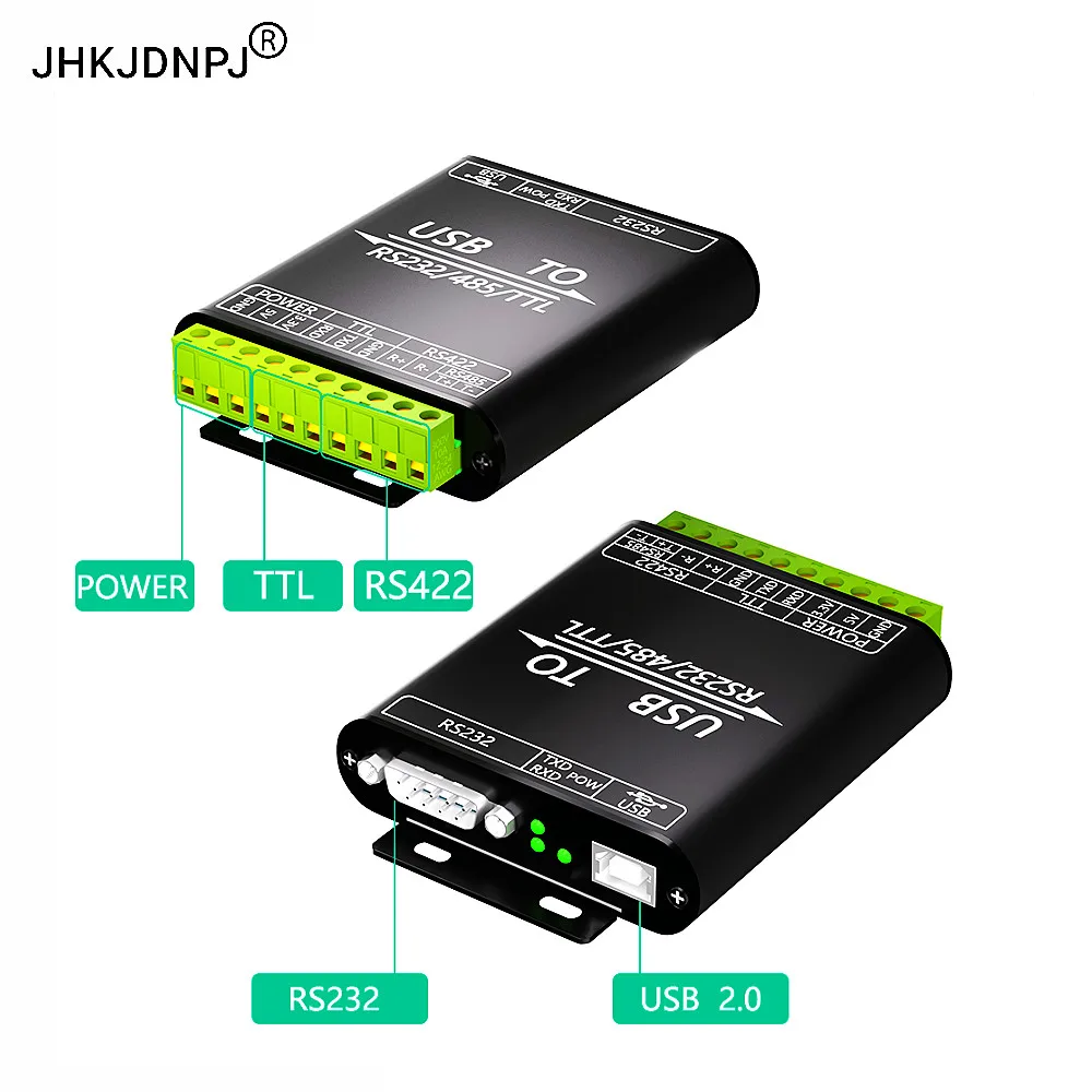 USB to RS232/485/422/TTL Converter with CP2102 Chip, Industrial Isolated USB Adapter with Multiple Protection
USB to RS232/485/422/TTL Converter with CP2102 Chip, Industrial Isolated USB Adapter with Multiple Protection