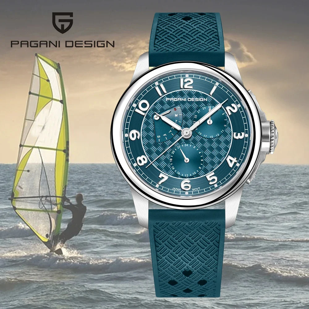 PAGANI DESIGN Brand 1780 Men's Quartz Sapphire Crystal Calendar 24-hour 100M Waterproof Watches for Man Pagani Design
PAGANI DESIGN Brand 1780 Men's Quartz Sapphire Crystal Calendar 24-hour 100M Waterproof Watches for Man Pagani Design