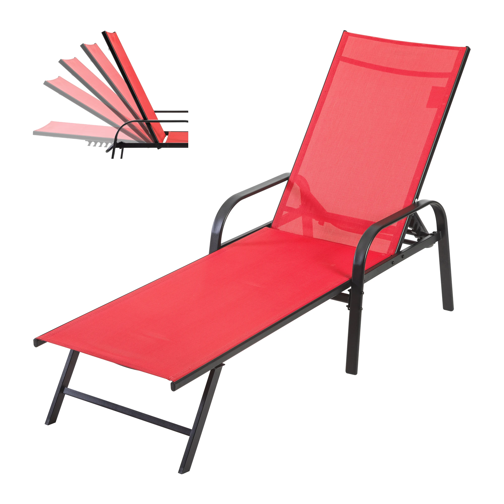 JHK Folding Portable 8-legged Beach Chair Outdoor Sun Chairs with Armrests Metal Frame Lounge Recliner Chair for Patio Backyard
JHK Folding Portable 8-legged Beach Chair Outdoor Sun Chairs with Armrests Metal Frame Lounge Recliner Chair for Patio Backyard