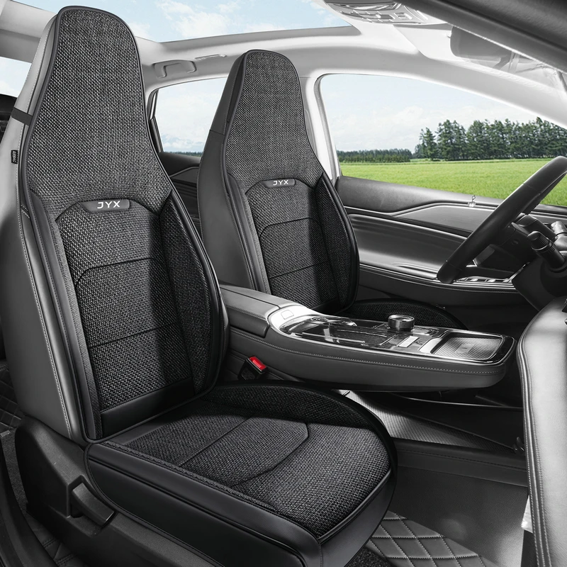 2Pcs Front Seat Cushion Covers with Storage Pocket All-Season Easy-Care for One-Piece Integrated Seats in Most EV And Sport Cars
2Pcs Front Seat Cushion Covers with Storage Pocket All-Season Easy-Care for One-Piece Integrated Seats in Most EV And Sport Cars